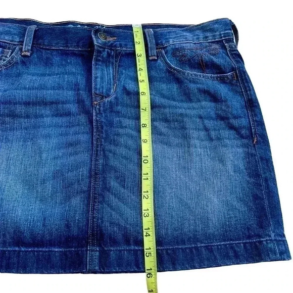 OLD NAVY DARK DENIM MINI SKIRT•SIZE 14•GREAT CONDITION• - Picture 4 of 6